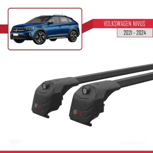 Volkswagen NIVUS 2021 ve Sonrası ile uyumlu ACE-2 Ara Atkı Tavan Barı SİYAH thumb 3