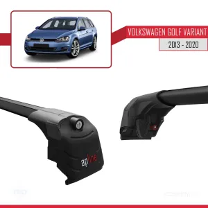 Volkswagen Golf VARIANT (MK7-5G) 2013-2020 Arası ile uyumlu ACE-2 Ara Atkı Tavan Barı SİYAH thumb 3