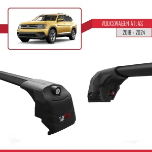 Volkswagen Atlas 2018 ve Sonrası ile uyumlu ACE-2 Ara Atkı Tavan Barı SİYAH thumb 4