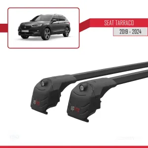 Seat Tarraco 2019 ve Sonrası ile uyumlu ACE-2 Ara Atkı Tavan Barı SİYAH thumb 3