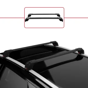 Seat Ibiza ST 2010-2017 Arası ile uyumlu ACE-2 Ara Atkı Tavan Barı SİYAH thumb 1
