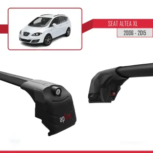 Seat Altea XL 2006-2015 Arası ile uyumlu ACE-2 Ara Atkı Tavan Barı SİYAH thumb 3