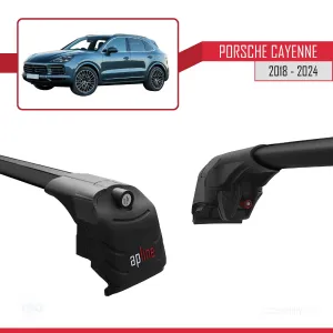 Porsche Cayenne (9YA/9YB) 2018 ve Sonrası ile uyumlu ACE-2 Ara Atkı Tavan Barı SİYAH thumb 4