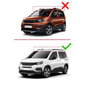 Peugeot Rifter 2023 ve Sonrası ile uyumlu ACE-2 Ara Atkı Tavan Barı SİYAH thumb 2