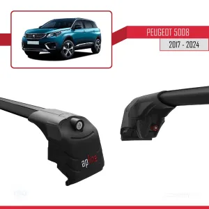 Peugeot 5008 2017 ve Sonrası ile uyumlu ACE-2 Ara Atkı Tavan Barı SİYAH thumb 4