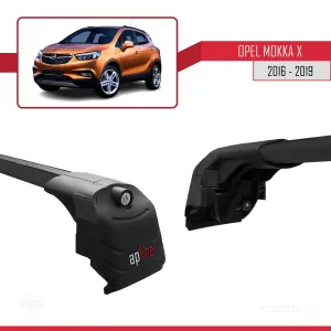Opel MOKKA X 2016-2020 Arası ile uyumlu ACE-2 Ara Atkı Tavan Barı SİYAH thumb 3
