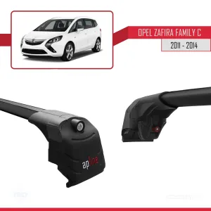 Opel - Vauxhall Zafira Family C 2011-2014 Arası ile uyumlu ACE-2 Ara Atkı Tavan Barı SİYAH thumb 3