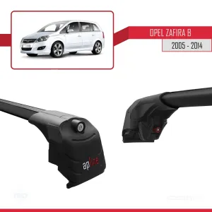 Opel - Vauxhall Zafira B 2005-2014 Arası ile uyumlu ACE-2 Ara Atkı Tavan Barı SİYAH thumb 3