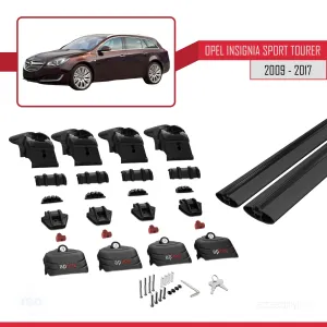 Opel - Vauxhall Insignia SPORT TOURER 2009-2017 Arası ile uyumlu ACE-2 Ara Atkı Tavan Barı SİYAH thumb 4