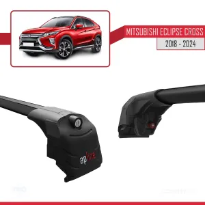 Mitsubishi Eclipse CROSS (GK) 2018 ve Sonrası ile uyumlu ACE-2 Ara Atkı Tavan Barı SİYAH thumb 4