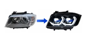 E90 3 SERİSİ MAKYAJSIZ KASA LAZER FAR (XENON İÇİN 2006-2009) - Görsel 2