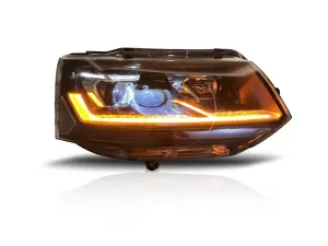 TRANSPORTER & CARAVELLE T6 (10-15)   İÇİN 2019+ T6.1 GÖRÜNÜM  FULL  LED FAR  (Halojen farlı model iç - Görsel 2