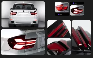 X5 E70 İÇİN 2023+ GÖRÜNÜM LED STOP - Görsel 2