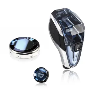 G20 KRİSTAL ''3''  VİTES TOPUZU SETİ  (V.TOPUZU & I-DRIVE & START DUGME) - Görsel 2