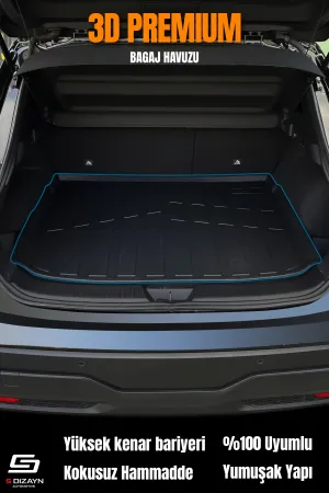 S-Dizayn Fiat Linea 3D Pro Bagaj Havuzu 2007-2018 A+ Kalite
