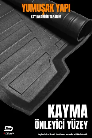 S-Dizayn Fiat Linea 3D Pro Bagaj Havuzu 2007-2018 A+ Kalite - Görsel 4