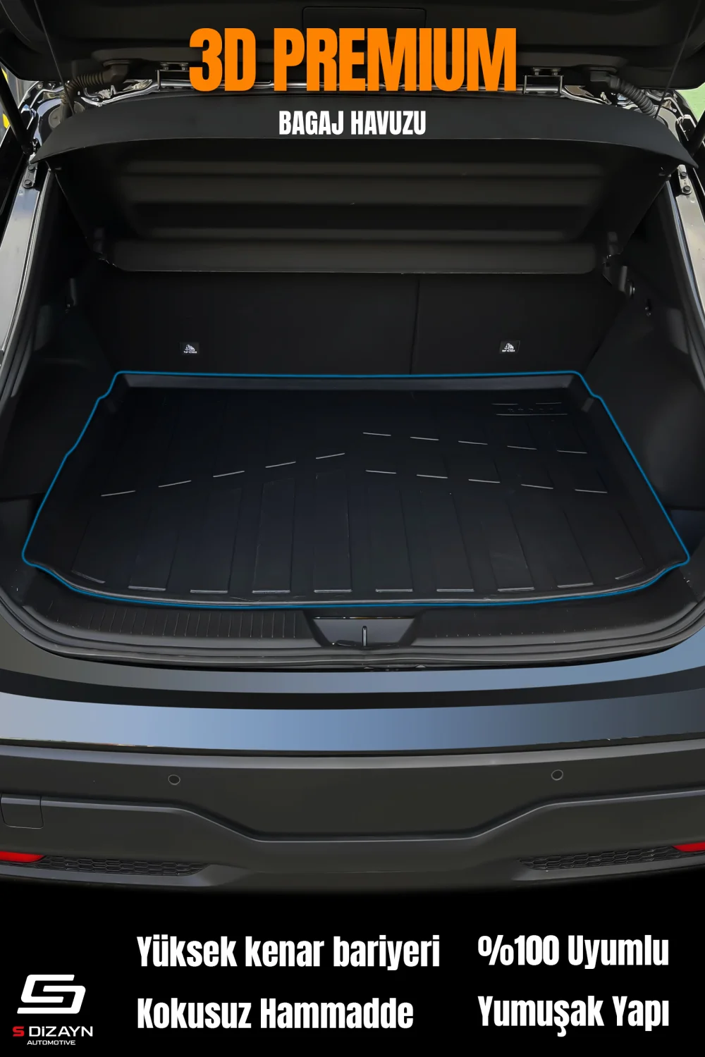 S-Dizayn Volvo XC90 Plug-In 3D Pro Bagaj Havuzu 2024 Üzeri A+ Kalite