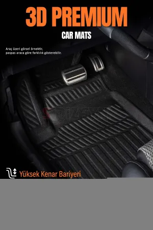 S-Dizayn Fiat Pratico Panelvan 3D Pro Havuzlu Paspas Ön 2'Li 2010 Üzeri A+ Kalite - Görsel 2