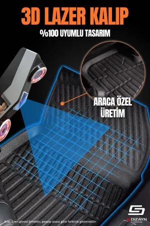 S-Dizayn Volvo S90 3D Pro Paspas ve Bagaj Havuzu Seti (2'li SET)  2016 Üzeri A+ Kalite thumb 4
