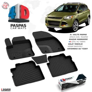 Kuga 2 4D Havuzlu Paspas 2013-2019 A+Kalite