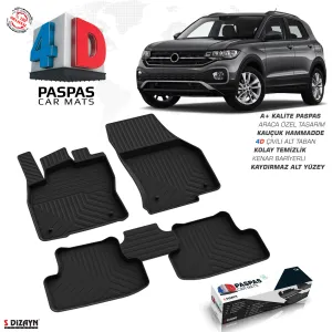 Vw T-Cross 4D Havuzlu Paspas 2019 Üzeri A+ Kalite