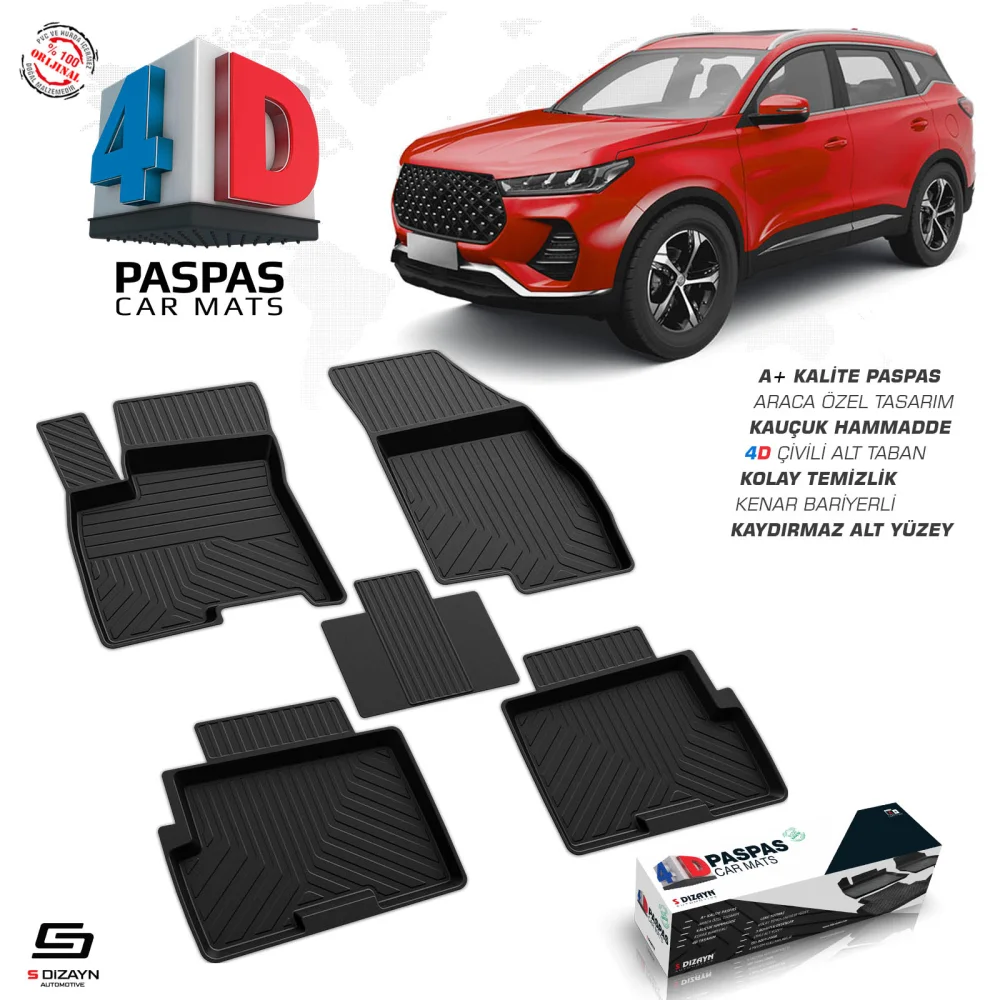 Chery Tiggo 7 Pro 4D Havuzlu Paspas 2022-2025 A+Kalite