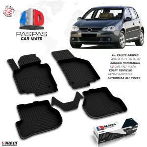 Vw Golf 5 4D Havuzlu Paspas 2004-2008 A+Kalite