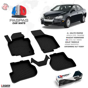 Vw Jetta 4D Havuzlu Paspas 2005-2010 A+Kalite