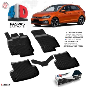 Vw Polo 6 4D Havuzlu Paspas 2017-2021 A+Kalite