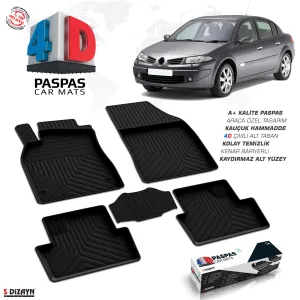 Renault Megane 2 Sd 4D Havuzlu Paspas 2002-2008 A+Kalite