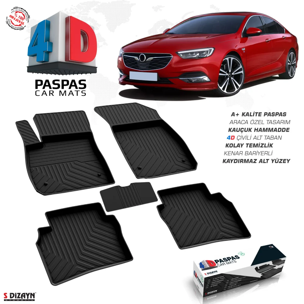 Opel Insignia 4D Havuzlu Paspas 2017-2022 A+Kalite