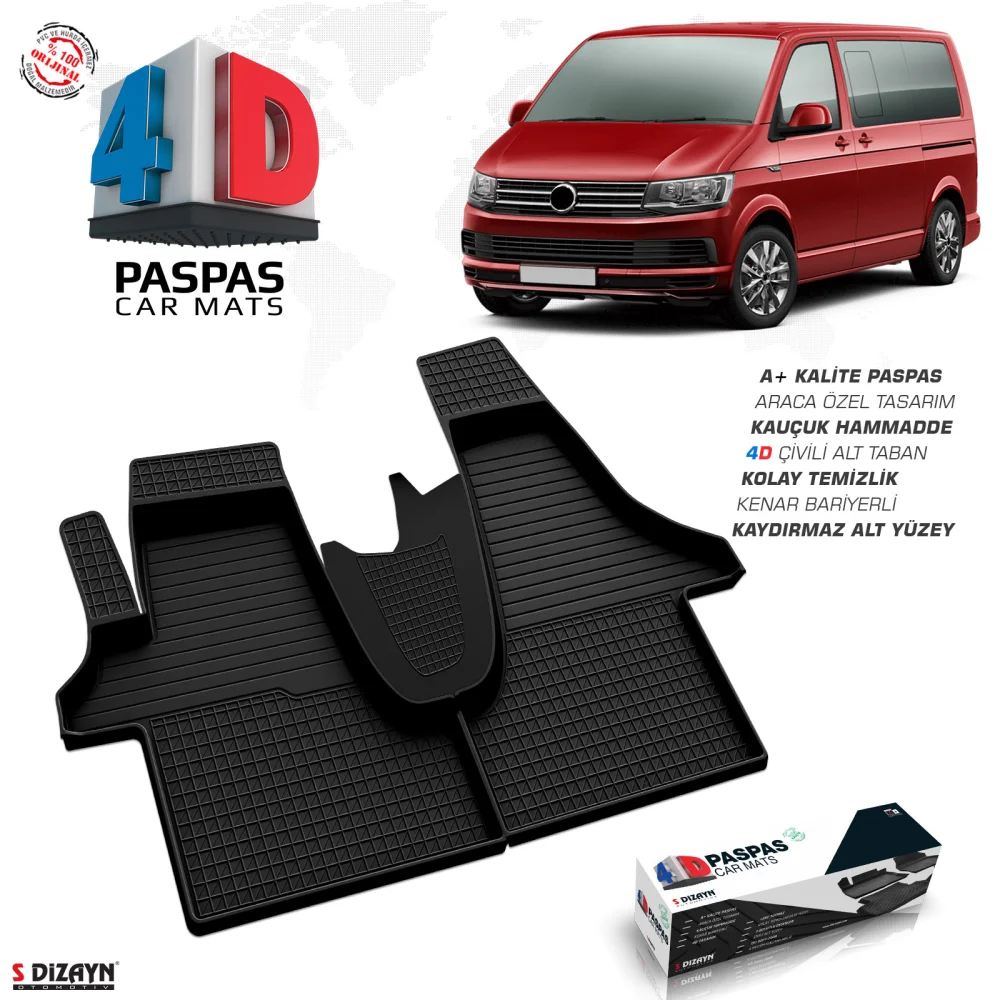 VW Transporter T6 4D Havuzlu Paspas 2015-2025 A+Kalite