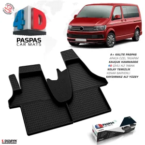 Vw Transporter T6 4D Havuzlu Paspas 2015-2025 A+Kalite