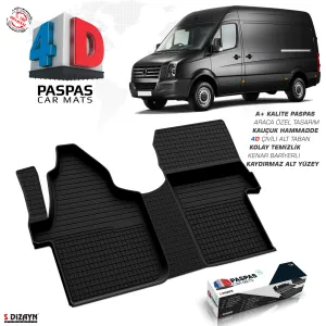 Volkswagen Crafter 4D Havuzlu Paspas 2006 Üzeri Ön Çift Koltuk