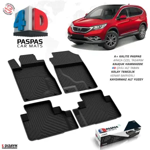 Honda Cr-V 4D Havuzlu Paspas 2012-2018 A+Kalite