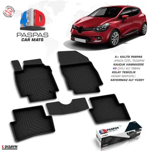 Renault Clio 4 4D Havuzlu Paspas 2012-2019 A+Kalite