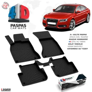 Drs Tuning Drs Tuning Audi A5 4D Havuzlu Paspas 2008-2016 A+Kalite