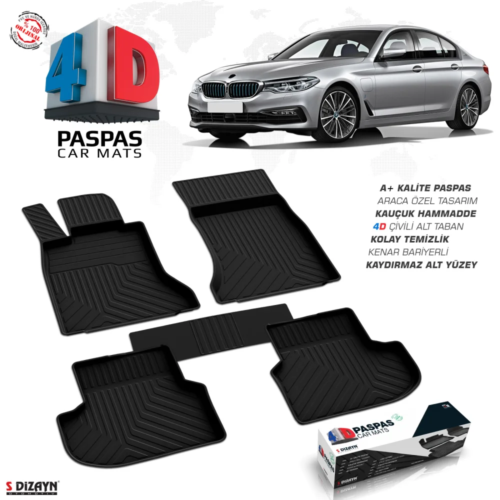 Bmw 5 Serisi G30 4D Havuzlu Paspas 2017-2023 A+Kalite