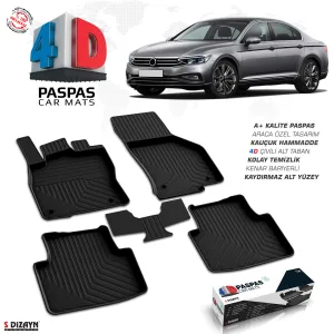 Vw Passat B8.5 4D Havuzlu Paspas 2019-2023 A+Kalite