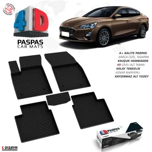 Ford Focus 4 Sd 4D Havuzlu Paspas 2018 Ve Üzeri A+Kalite