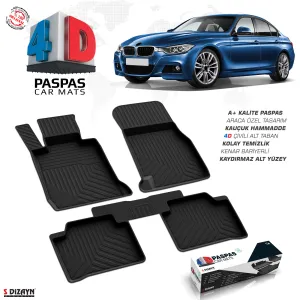 Bmw 3 Serisi F30 4D Havuzlu Paspas 2011-2017 A+Kalite