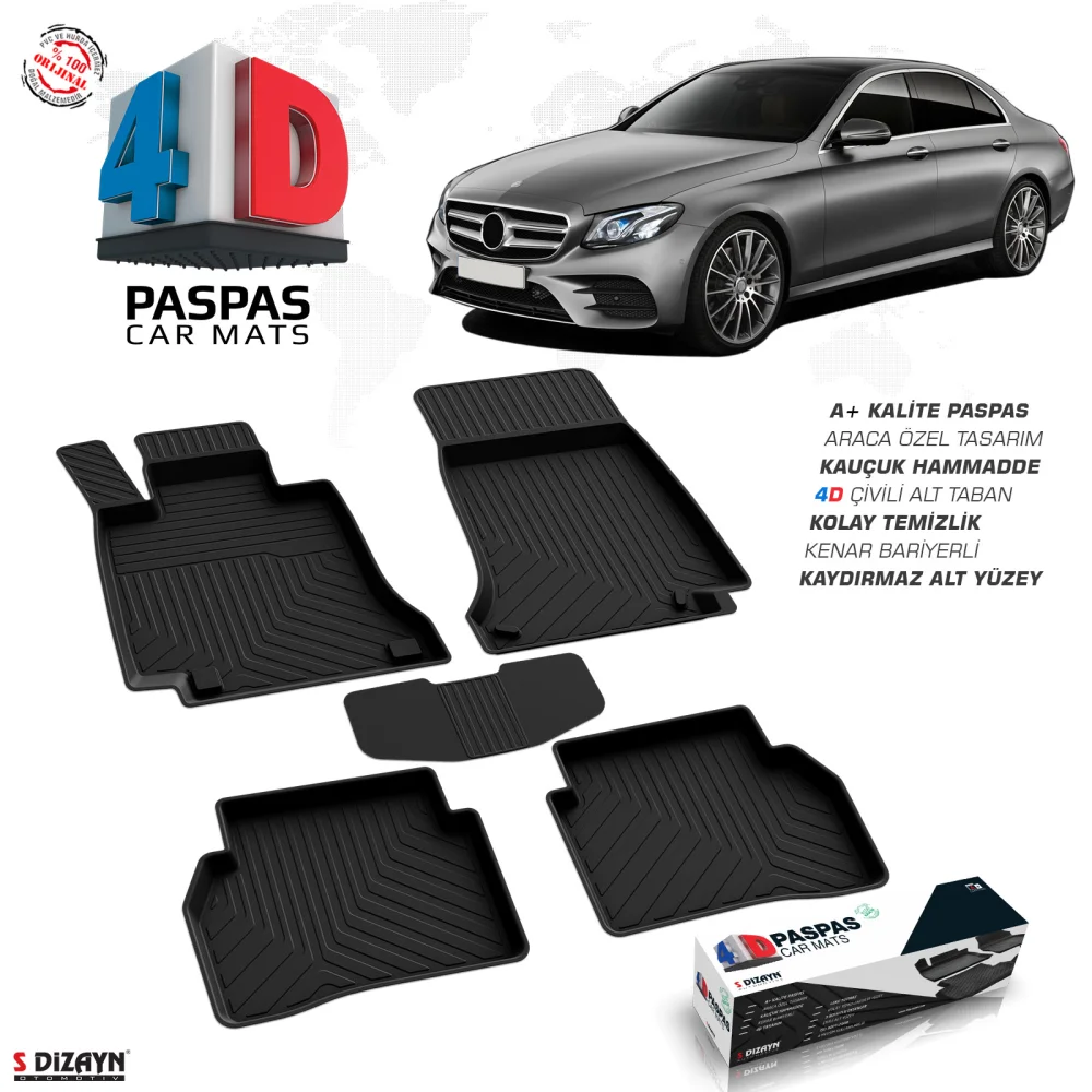 Mercedes E Serisi W213 4D Havuzlu Paspas 2016-2020 A+ Kalite