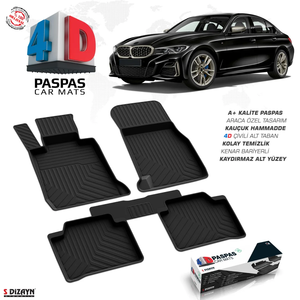 Bmw 3 Serisi G20 4D Havuzlu Paspas 2019 Üzeri A+Kalite