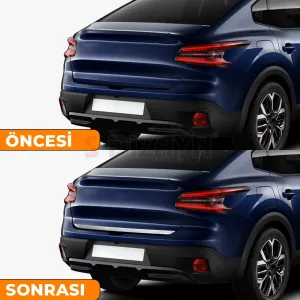 S-Dizayn Citroen C4X Krom Bagaj Alt Çıtası 2022 Üzeri A+ Kalite thumb 5