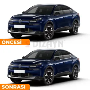 S-Dizayn Citroen C4X Krom Cam Çıtası 6 Prç. 2022 Üzeri A+ Kalite - Görsel 5