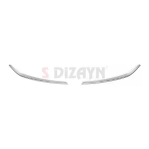 S-Dizayn Fiat Doblo 3 Krom Far Üst Çıtası 2 Prç. 2023 Üzeri A+ Kalite - Görsel 2