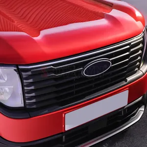 S-Dizayn Ford Courier Krom Ön Panjur Üst Çıtası 2023 Üzeri A+ Kalite thumb 5