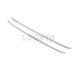 S-Dizayn Peugeot Partner Makyajlı Krom Ön Tampon Çıtası 2 Prç 2023 Üzeri A+ Kalite thumb 3