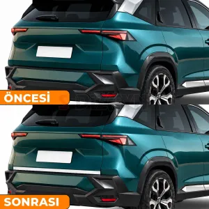 S-Dizayn Renault Boreal Krom Bagaj Alt Çıtası (Mat Krom) 2025 Üzeri A+ Kalite - Görsel 5