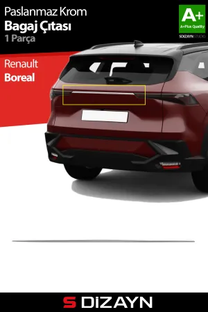 S-Dizayn Renault Boreal Mat Krom Bagaj Çıtası 2025 Üzeri A+ Kalite
